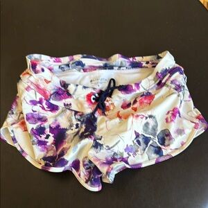 Athleta Women's Swim Shorts - Purple and Pink Floral